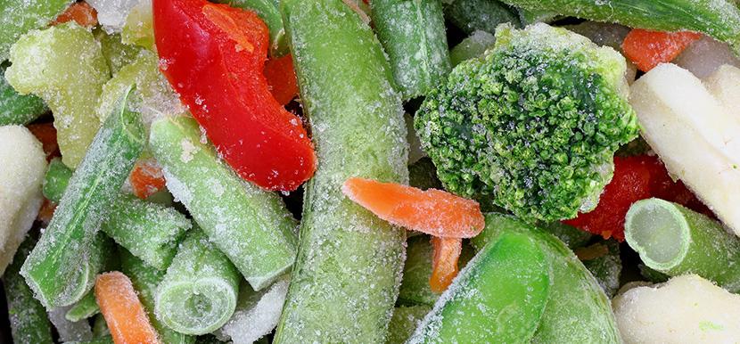 Los alimentos congelados que son saludables